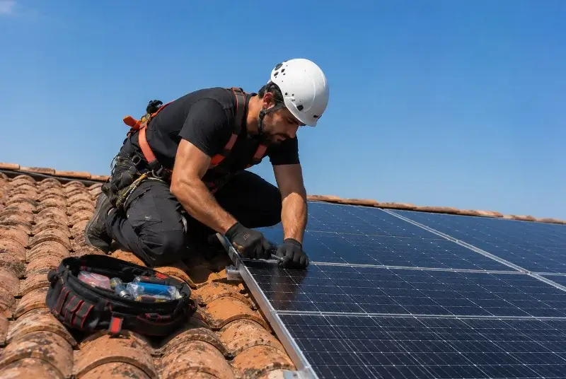 Maintenance et monitoring de panneaux solaires à Thiré