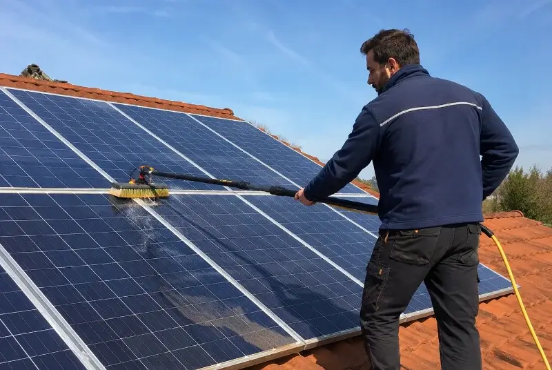 Nettoyage et entretien de panneaux solaires à Thiré